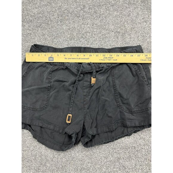 Tentree Shorts Womens Large Black Tencel Lyocell Drawstring Casual Pockets - Picture 3 of 6